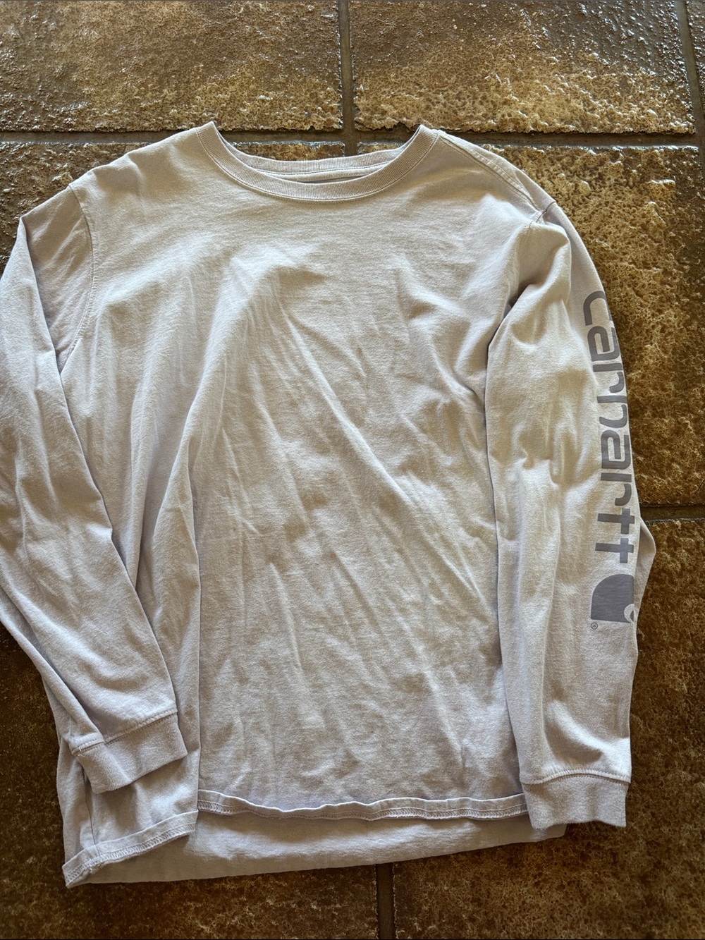 Carhartt Light purple Long Sleeve Logo Shirt